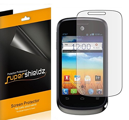 [6-Pack] SUPERSHIELDZ- High Definition Clear Screen Protector Shield For ZTE Prelude Z993 (AIO Wireless) + Lifetime Replacements Warranty [6-PACK] - Retail Packaging