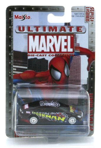  Marvel Ultimate Die Cast Collection Series 1: Spider-Man Buick LaCrosse Die Cast Car