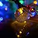 Outdoor Solar Lights Strings, LTROP 20ft 30 LED Waterproof Fairy Bubble, Crystal Ball Lights Decorative Globe String Lights for Indoor, Garden, Home, Patio, Lawn, Party and Holiday (Multi Color)