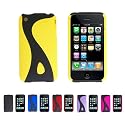 Apple iPhone 3G 3Gs 8GB 16GB 32GB Snap-On Hard Rubber Polycarbonate Crystal Case Cover + Free Screen Protector (Many Colors Available)