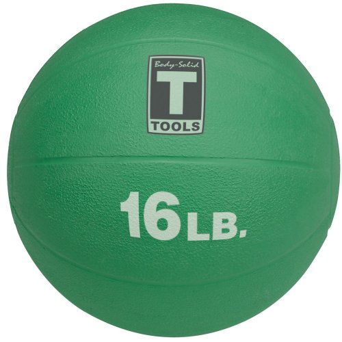 body solid tools bstmb16 16-pound medicine ball (green)