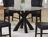 Shoemaker Round Dining Table in Cappuccino Finish by Coaster