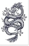 Mythic Dragon Temporary Tattoo #109