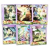 Disney Fairies Tinkerbell 100-Piece Jigsaw Puzzle, A Set of 6 Puzzles