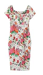 Sexy V-neck Spring Short Sleeves General Print Bodycon Dress 