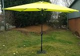 from Biraz Rectangle Parasol With Crank, Tilt & Aluminium Pole 3 x 2M (Lime Green)