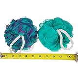 Eco-friendly Mesh Bath & Shower Sponges (3-pack) of Large (70 Gram) Recyclable Poufs Exfoliating to Silky Soft Skin Bio-degradable Loofa-loofah-loufa-luffa-pouf-puff By á la paix