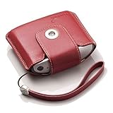 TomTom Leather Carry Case and Strap for TomTom One v2 (Red)