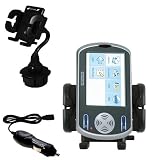 HTC PANDA Auto Cup Holder with Car Charger - Uses Gomadic TipExchange