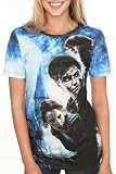 Harry Potter And The Deathly Hallows Group Sublimation Girls T-Shirt