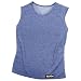 TAIGA Women's Lightweight Polartec Power Dry Sleeveless Shirt Tank, Grey Blue, MADE IN CANADA
