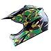 WOW Motocross BMX Youth ATV Dirt Bike Green Camo MX Helmet, L (54-55 CM,21.3/21.7 Inch)