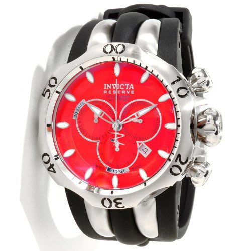 Invicta Mens 10828 Venom Reserve Chronograph Red Dial Watch Invicta Mens 10828 Venom Reserve Chronograph Red Dial Watch