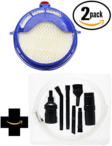2-Pack Replacement Dyson DC25 Blueprint - Limited Edition Vacuum Post HEPA Filter with 7-Piece Micro Vacuum Attachment Kit - Compatible Dyson 916188-05, 91618805, 916188 05 Post HEPA Filter