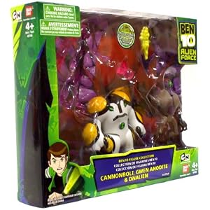 Ben 10 Figure Collection - Set D Cannonbolt, Gwen DNAlien by 