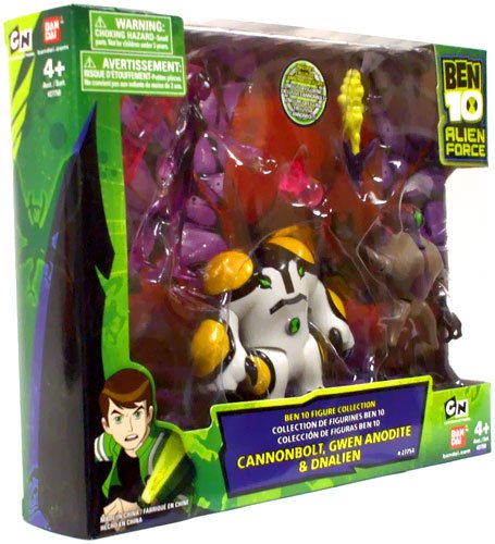 Ben 10 Collection Figure - Set D Cannonbolt, Gwen DNAlien