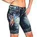 Ed Hardy Womens Bermuda Denim Shorts - DarkWash Vintage