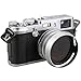 JJC LH-JX100 Silver Metal Lens Hood Adapter Ring for Fujifilm X100 X100S X100T Replace AR-X100