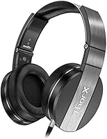 Sentey Headphones with Microphone Audiophile Headset Metal Band for Travel Work Gaming Running Sport Transport Carrying Case Included Over the Ear Cups Rotation Volume Control Portable Ls-4430 Thorx