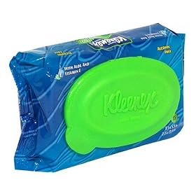 Kleenex Splash 'n Go! Moist Wipes for Hand and Face, 35 wipes