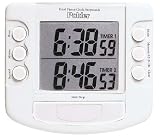 Polder 893-90 Dual Kitchen 20-Hour Timer/Clock/Stopwatch