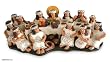 Ceramic figurine, 'Shipibo Last Supper' Ceramic figurine, 'Shipibo Last Supper'