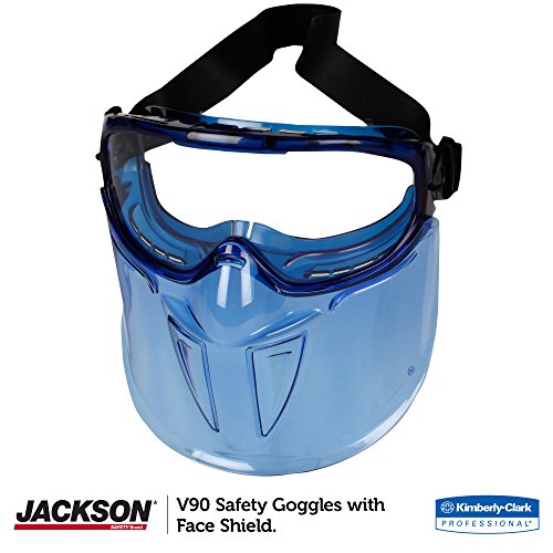 Jackson Safety V90 “The Shield" Safety Goggles with Face Shield (18629