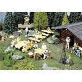 Pola 331739 Picnic Area with Timber Tables Benches & Stools