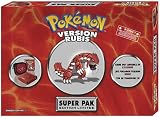 GBA SP Rouge Collector avec motif Pok�mon + 1 �tui de transport + 1 jeu Pok�mon Rubis