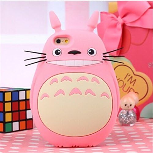 Alipay Iphone 6 4.7" 3D Cute Cartoon Totoro Designed Soft Silicone Case for Apple Iphone 6 4.7 Inch Release on 2014 + 1psc Alipay Wristband (Pink)