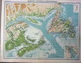 1920 MARITIME PROVINCES NEWFOUNDLAND MAP