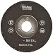 Weiler Tiger 3/8" Arbor, 1/4" Thickness, 2"Diameter, A36T Grit, Type 1 Portable Snagging Cut-Off Wheel