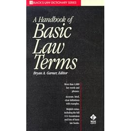 A Handbook of Basic Law Terms (Black's Law Dictionary Series)
