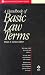 Books : A Handbook of Basic Law Terms (Black's Law Dictionary Series)