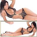 LUXUS Monokini Bikini GOLD Straß Glitzer in verschiedenen Farben