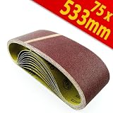 Schleifbänder Schleifband Bandschleifer 75x533mm 10Stck