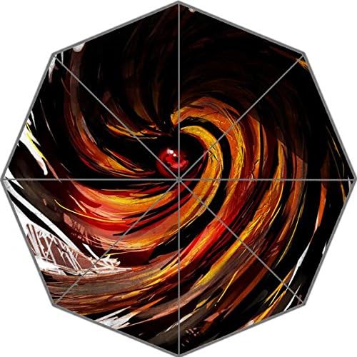 Famous Japanese Anime Naruto Blood Around Eyes Patttern Waterproof Sunny/Rain 43.5 inch Umbrella