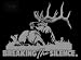 Breaking the Silence Upstream Images Silver Vinyl Wildlife Car Truck Window Decal Sticker Image