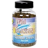 Wild Alaskan Salmon Treats Crunchy for Cats, Crunchy, 3.2 Ounce Plastic Jar (Pack of 6)