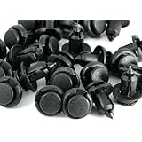 Phgiveu 10mm Push-type Nylon Bumper Fender Flare Fastener Rivet Clips, 40 Pcs / Pack