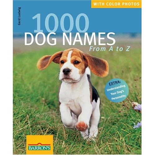1000 Dog Names Book