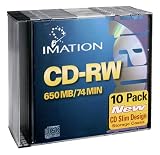 Imation 40955 CD-rw 4X 10PK 74MIN Jewel
