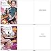 A1245 RED WHITE AND FUNNY: Assorted Box Of 10 Hilarious Birthday Cards, W/12 Envelopes (10 Designs, 1 Card Per Design)