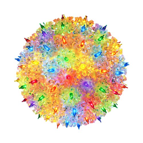 Bethlehem Lighting Indoor/Outdoor Standard Starlight Sphere 100 Lights, Multi-Color