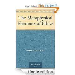 The Metaphysical Elements of Ethics