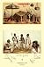Art Poster, Members of Tribe and Typical Shelter - 18.75 x 27.5