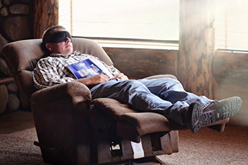 Sleeping Mask - Sleep Easy® - Relaxed & Contoured Premium Sleep Eye Mask for Shift Work, Travel & Meditation Relaxation