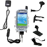 Car / Auto Multi Adapter Mount Holder GPS Navigation Kit for the Qtek 1010 with built in charger - Gomadic Brand