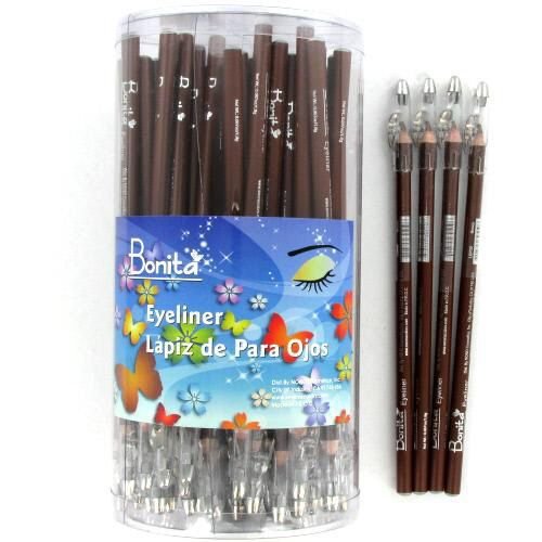 72 Pc 8 Inch Brown Eyeliner Pencil - Case Pack 576 SKU-PAS894003