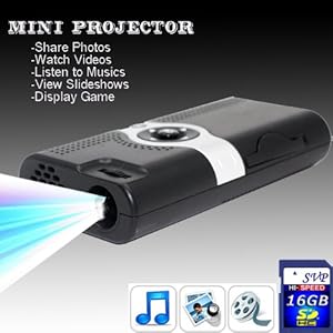 NEW! PP003(with 16GB Card) Portable POCKET PROJECTOR